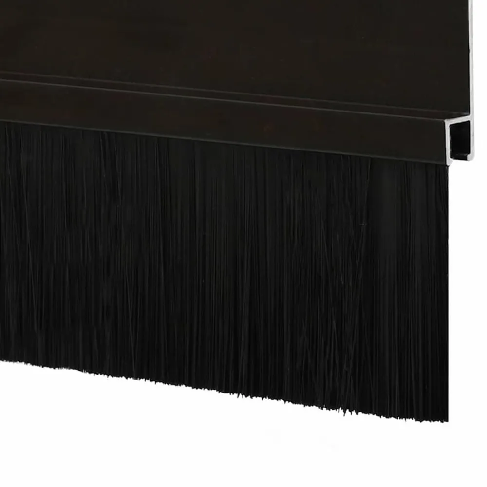 vidaXL Materiales De Construcción-Sellos de cepillo para puertas autoadhesivos 2 pcs 100 cm