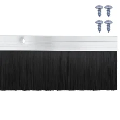 vidaXL Materiales De Construcción-Sellos de cepillo de puerta atornillables 2 pcs 100 cm