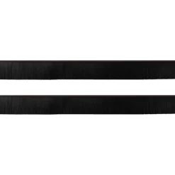 vidaXL Sellos de cepillo para puertas autoadhesivos 2 pcs Marrón Marr&oacute;n Discount