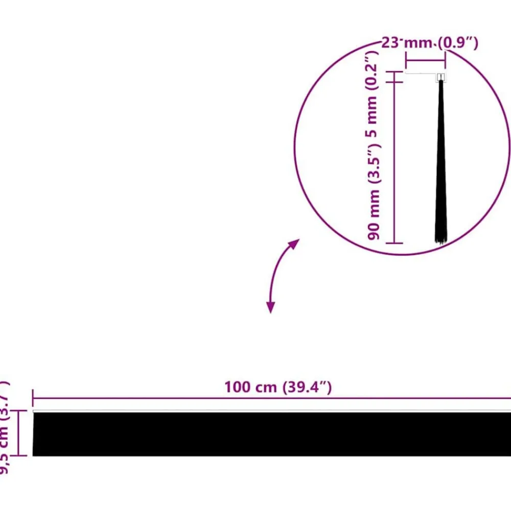 vidaXL Sellos de cepillo para puertas autoadhesivos 2 pcs Marrón Marrón Discount