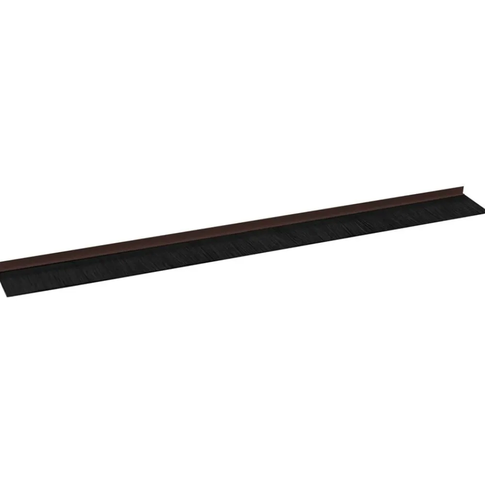 vidaXL Sellos de cepillo para puertas autoadhesivos 2 pcs Marrón Marrón Discount