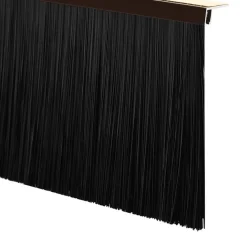 vidaXL Sellos de cepillo para puertas autoadhesivos 2 pcs Marrón Marrón Discount