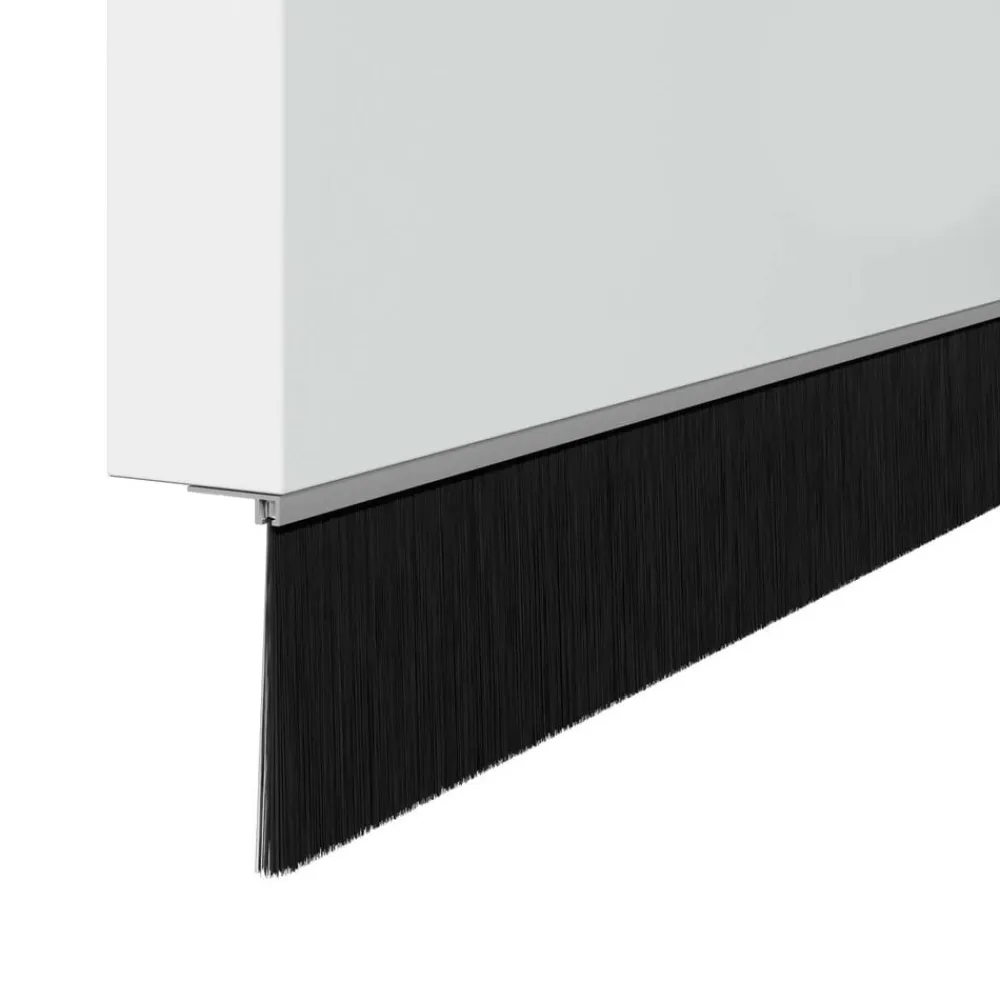 vidaXL Materiales De Construcción-Sellos de cepillo de puerta atornillables 2 pcs 100 cm