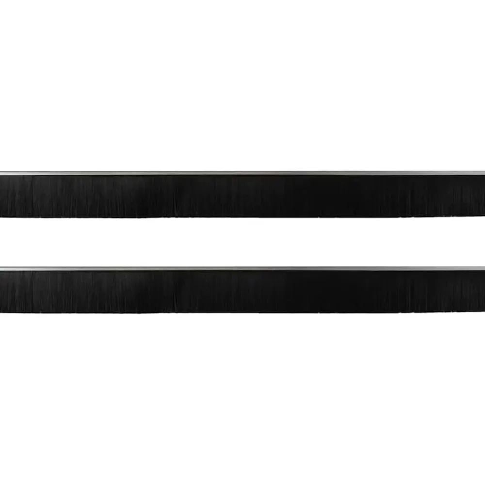 vidaXL Materiales De Construcción-Sellos de cepillo de puerta atornillables 2 pcs 100 cm