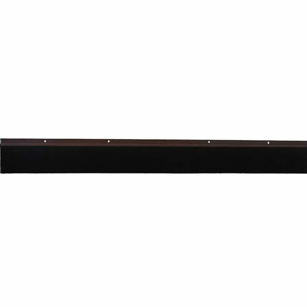 vidaXL Sellos de cepillo de puerta atornillables 2 pcs Marrón 100 cm Marrón Discount