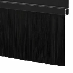 vidaXL Sellos de cepillo de puerta atornillables 2 pcs 100 cm Negro Online