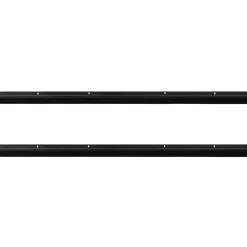 vidaXL Sellos de cepillo de puerta atornillables 2 pcs 100 cm Negro Outlet
