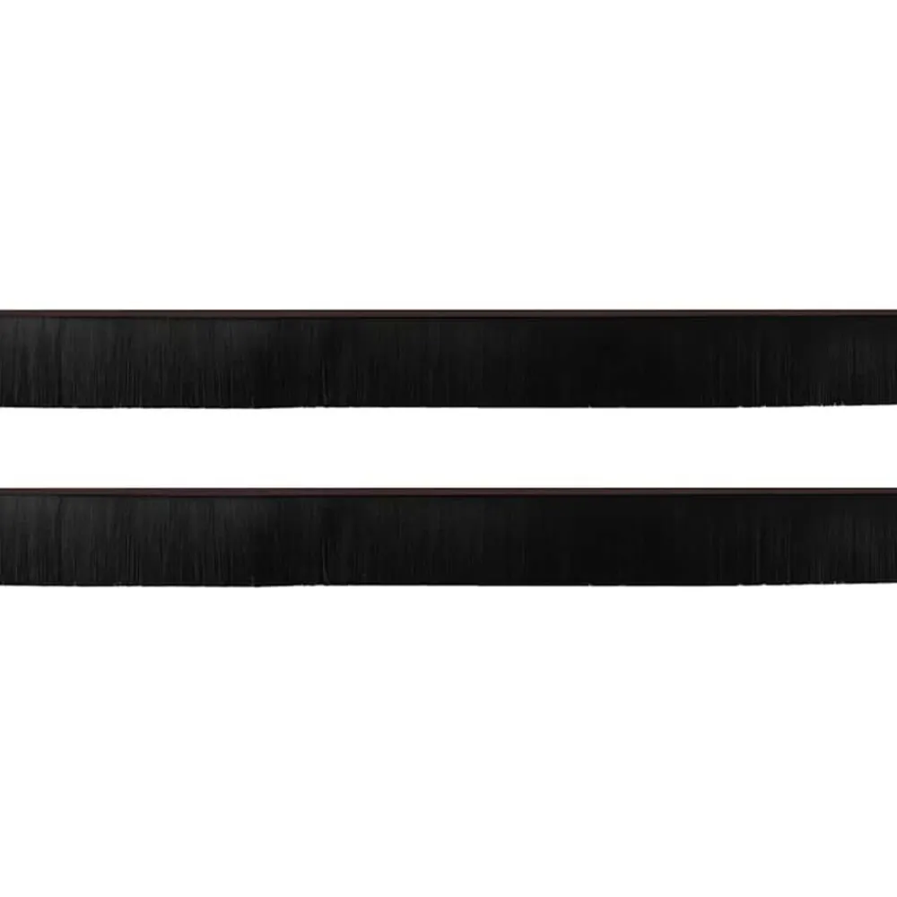 vidaXL Sellos de cepillo de puerta atornillables 2 pcs Marrón 100 cm Marrón Online