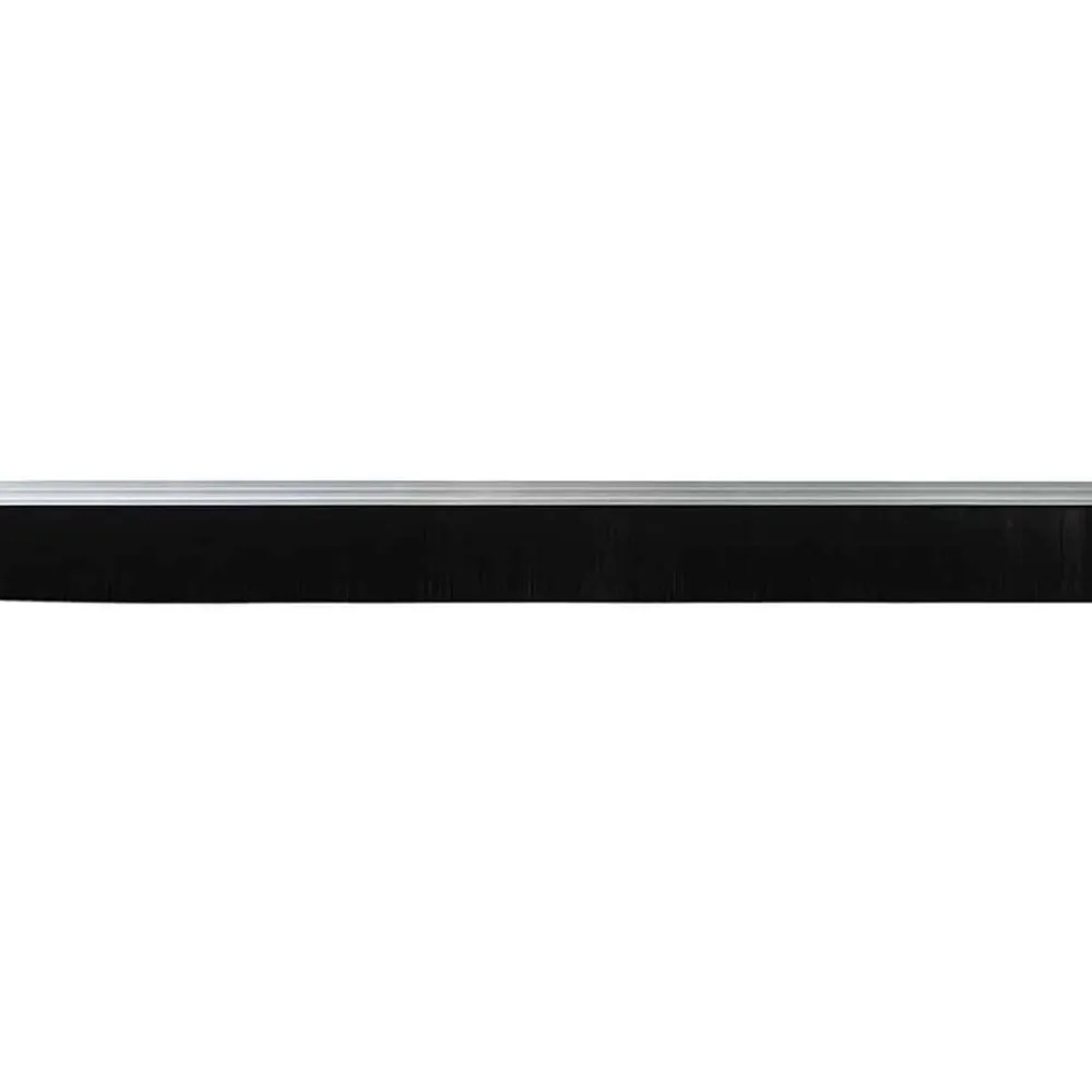 vidaXL Sellos de cepillo para puertas autoadhesivos 2 pcs Plateado Sale