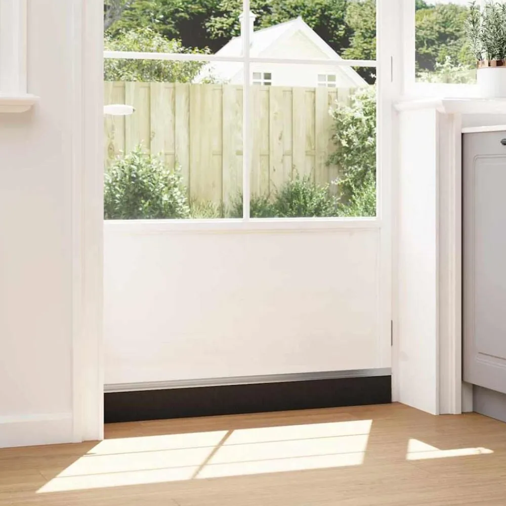 vidaXL Sellos de cepillo para puertas autoadhesivos 2 pcs Plateado Sale