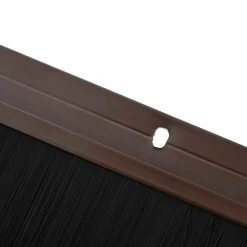 vidaXL Sellos de cepillo de puerta atornillables 2 pcs Marrón 100 cm Marr&oacute;n Sale