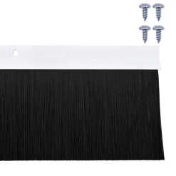 vidaXL Materiales De Construcción-Sellos de cepillo de puerta atornillables 2 pcs 100 cm