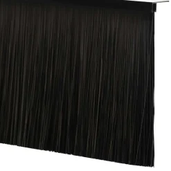 vidaXL Sellos de cepillo de puerta atornillables 2 pcs 100 cm Negro Online