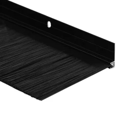 vidaXL Sellos de cepillo de puerta atornillables 2 pcs 100 cm Negro Online