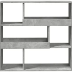 vidaXL Separador de ambientes madera gris hormigón 100x33x94,5 cm Gris hormig&oacute;n Sale