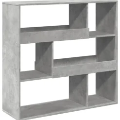 vidaXL Separador de ambientes madera gris hormigón 100x33x94,5 cm Gris hormig&oacute;n Sale