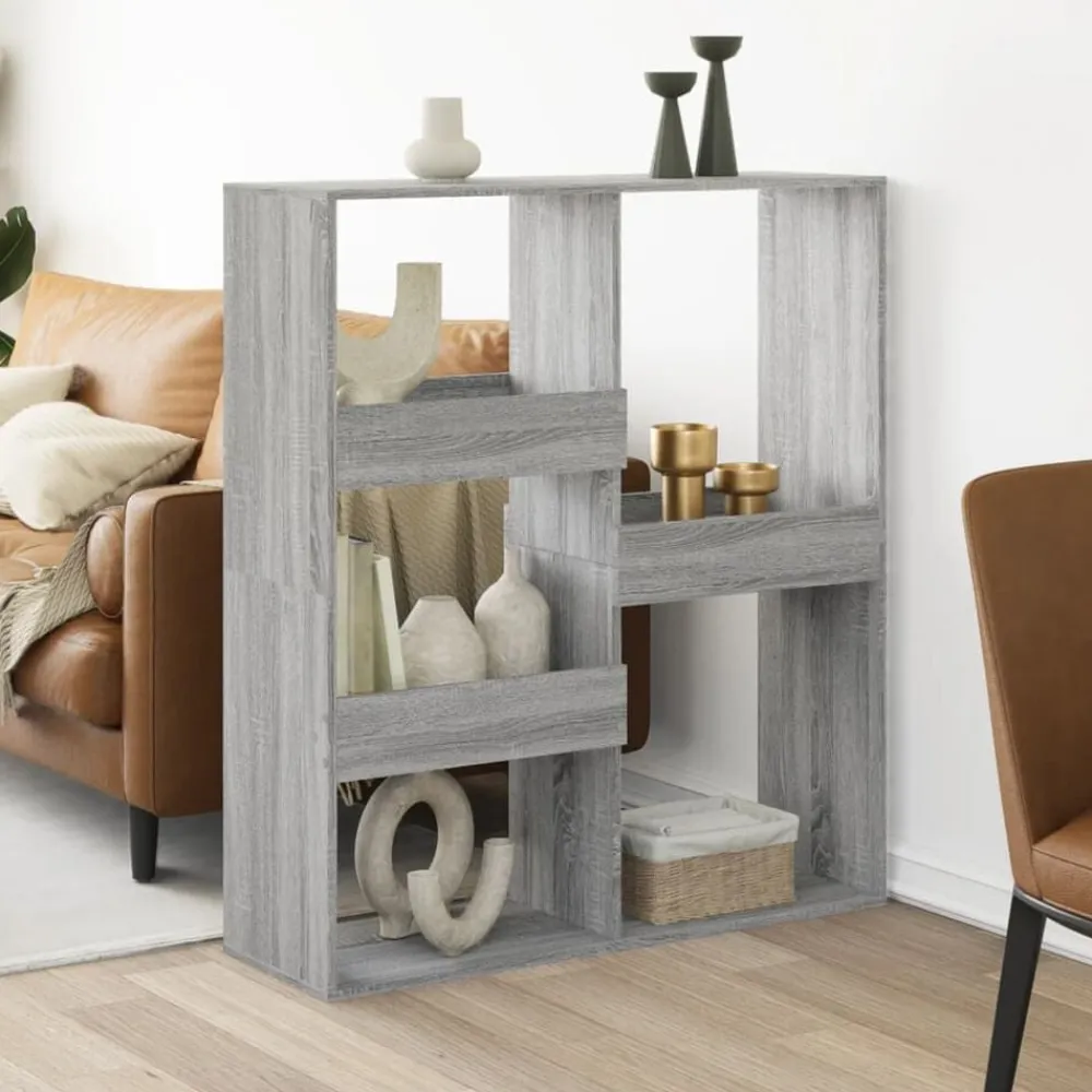vidaXL Separador de ambientes madera 100x33x115 cm Gris sonoma Hot