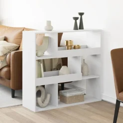vidaXL Separador de ambientes madera ingeniería 100x33x94,5 cm Blanco