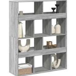 vidaXL Estanterías-Separador de ambientes madera 100x33x125,5 cm