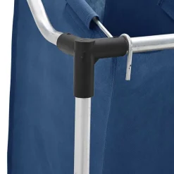 vidaXL Separador de colada con 4 bolsas acero Azul Outlet