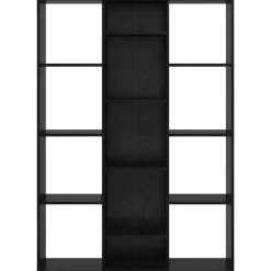 vidaXL Separador de habitaciones 100 x 24 x 140 cm Roble negro Clearance