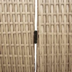 vidaXL Divisores De Ambientes-Separador de habitaciones 242 x 180 cm ratán sintético