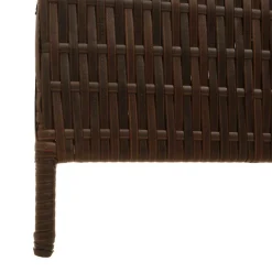 vidaXL Separador de habitaciones Marrón 146 x 180 cm ratán sintético Marrón Clearance