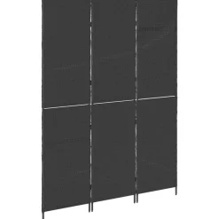 vidaXL Separador de habitaciones 146 x 180 cm ratán sintético Negro Outlet
