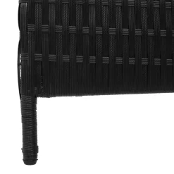 vidaXL Separador de habitaciones 146 x 180 cm ratán sintético Negro Outlet