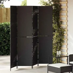 vidaXL Divisores De Ambientes-Separador de habitaciones 195 x 180 cm ratán sintético