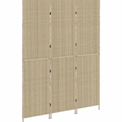 vidaXL Separador de habitaciones 147 x 180 cm ratán sintético Beige Discount