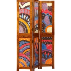 vidaXL Separador de habitaciones Marrón miel 105 x 1,5 x 160 cm Best