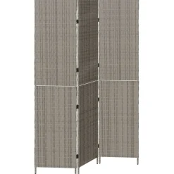 vidaXL Divisores De Ambientes-Separador de habitaciones 146 x 180 cm ratán sintético