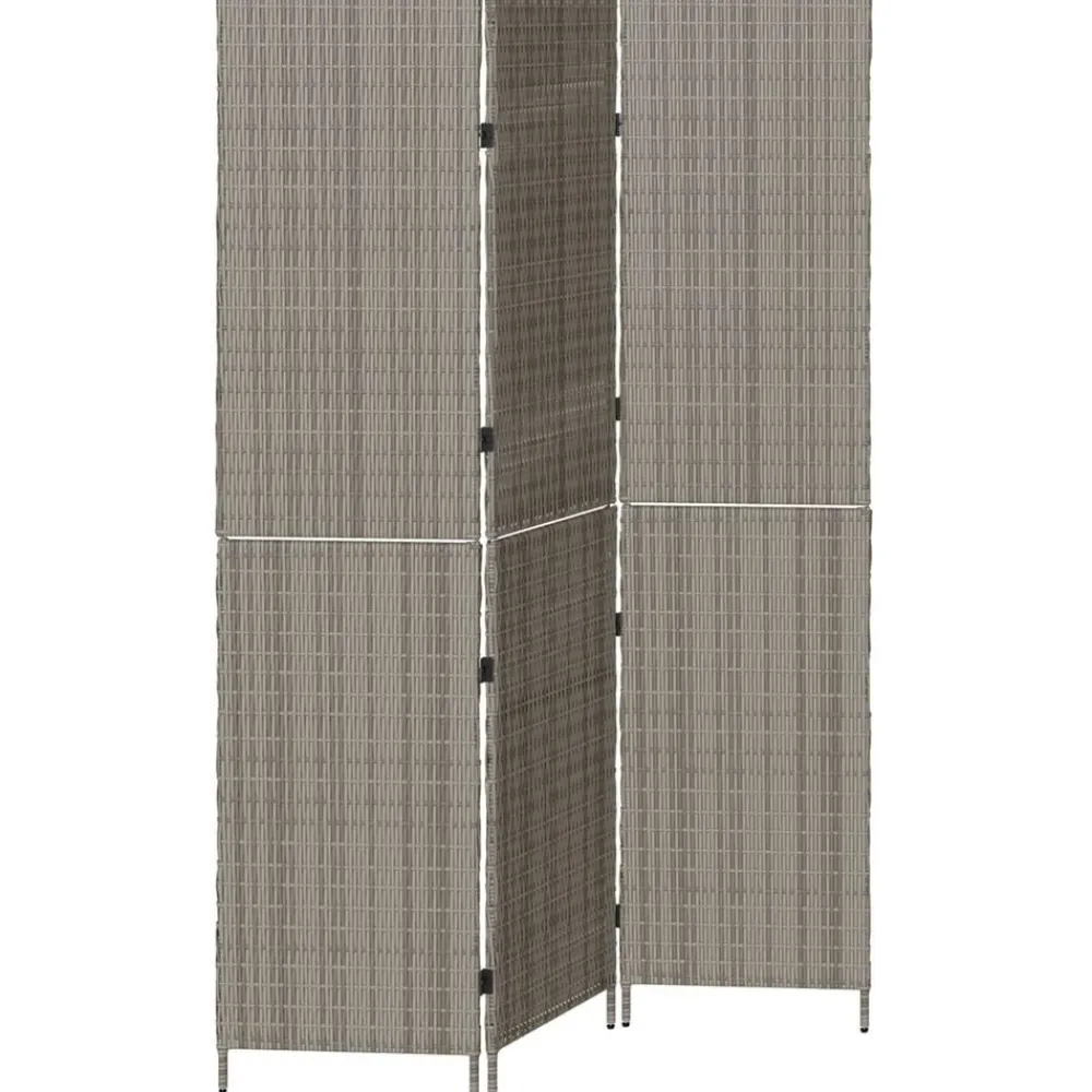 vidaXL Divisores De Ambientes-Separador de habitaciones 146 x 180 cm ratán sintético