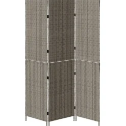 vidaXL Divisores De Ambientes-Separador de habitaciones 146 x 180 cm ratán sintético