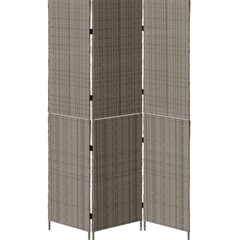 vidaXL Divisores De Ambientes-Separador de habitaciones 146 x 180 cm ratán sintético