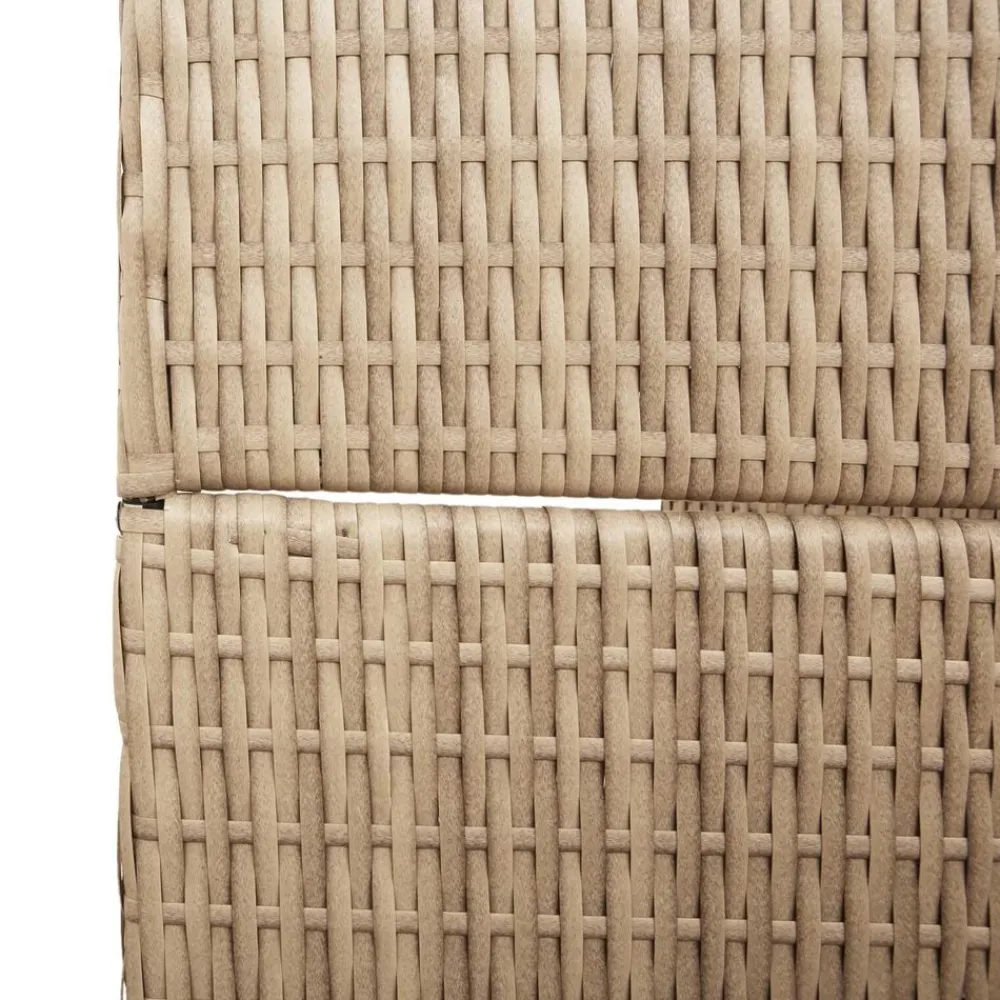 vidaXL Separador de habitaciones 292 x 180 cm ratán sintético Beige Hot