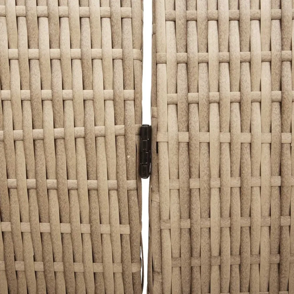 vidaXL Separador de habitaciones 292 x 180 cm ratán sintético Beige Hot