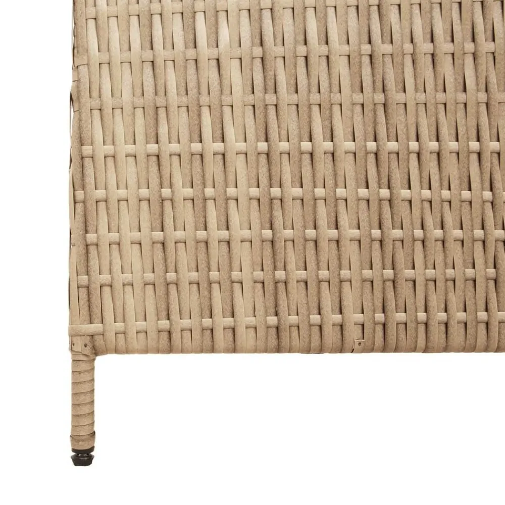 vidaXL Separador de habitaciones 292 x 180 cm ratán sintético Beige Hot