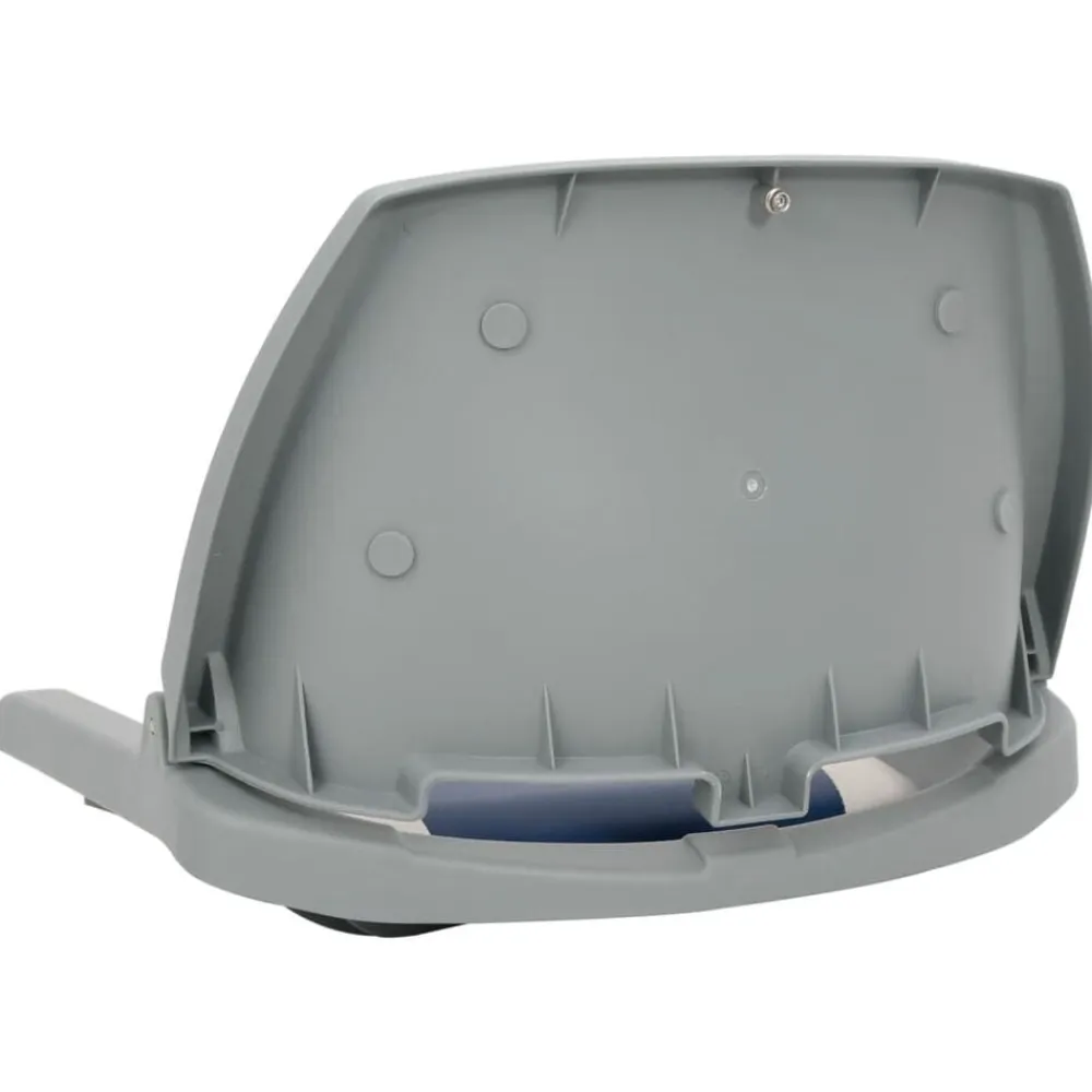 vidaXL Set asientos plegables para barco 2 uds con cojín blanco y azul Azul y blanco Hot