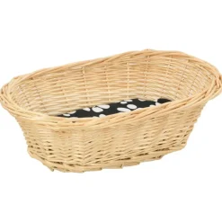 vidaXL Set cestas de gatos 3 uds. con cojines sauce 47x34x60cm Natural Clearance