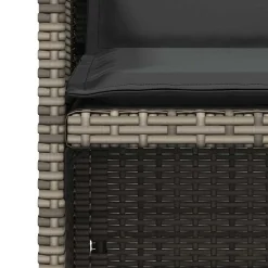 vidaXL Muebles De Jardín-Set comedor de jardín 5 piezas con cojines ratán sintético