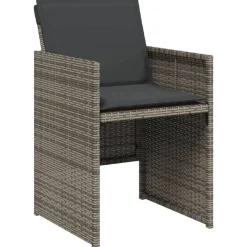 vidaXL Muebles De Jardín-Set comedor de jardín 5 piezas con cojines ratán sintético