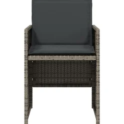 vidaXL Muebles De Jardín-Set comedor de jardín 5 piezas con cojines ratán sintético
