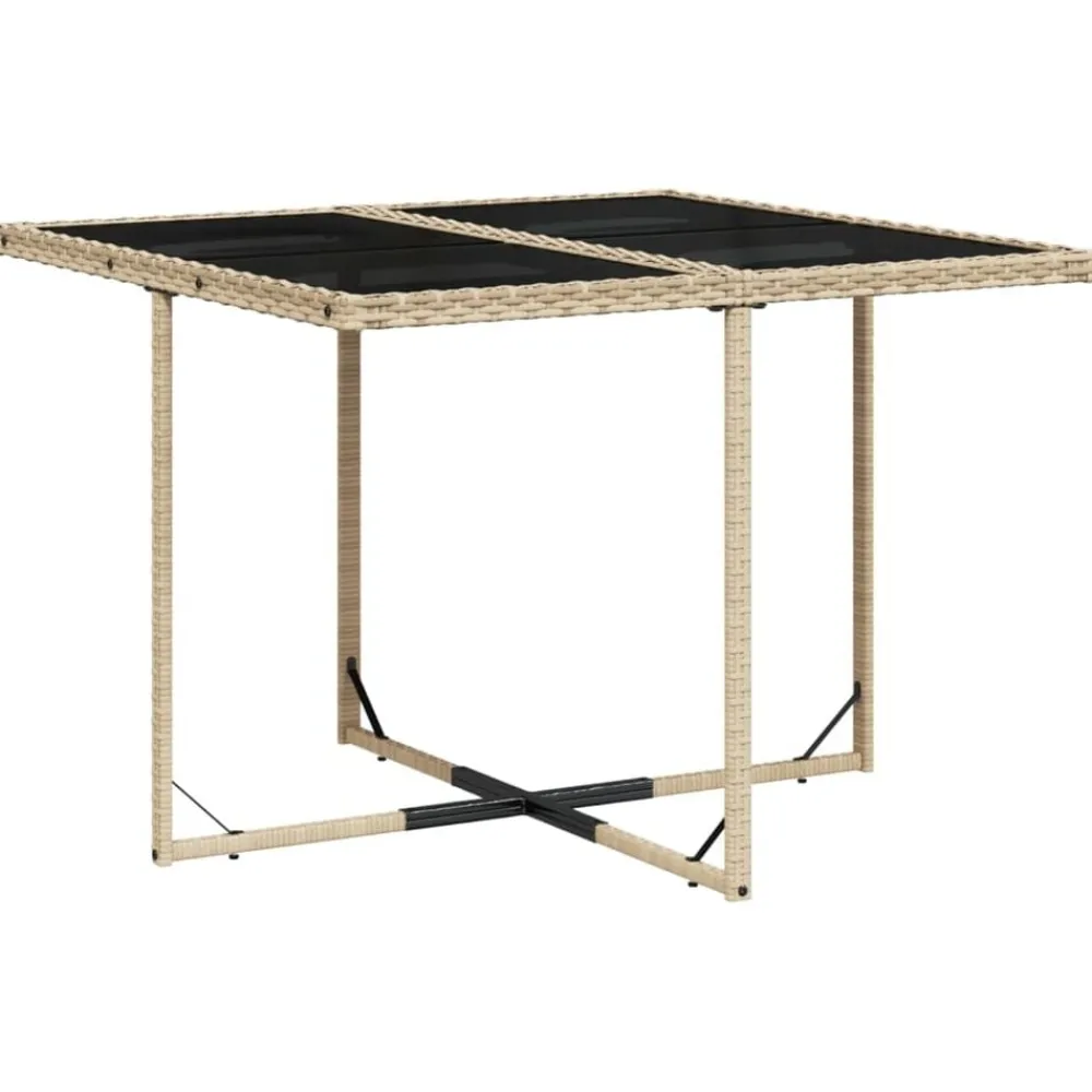 vidaXL Muebles De Jardín-Set comedor de jardín 9 pzas con cojines ratán sintético