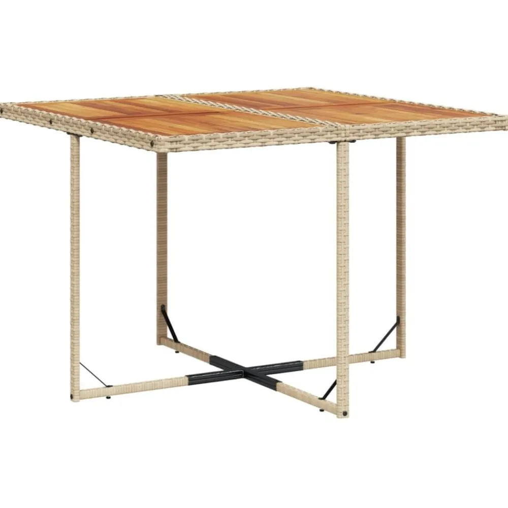 vidaXL Muebles De Jardín-Set comedor de jardín 9 pzas con cojines ratán sintético