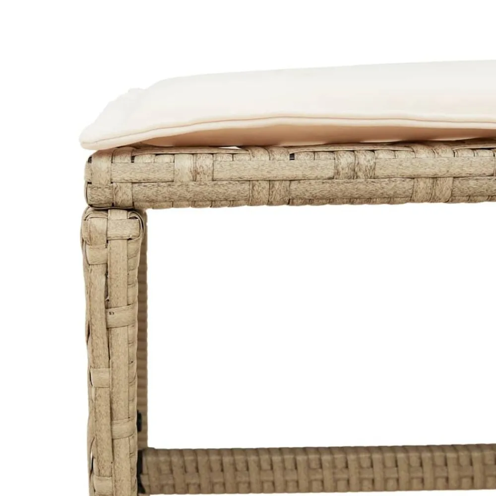 vidaXL Muebles De Jardín-Set comedor de jardín 9 pzas con cojines ratán sintético