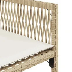 vidaXL Muebles De Jardín-Set comedor de jardín 5 pzas con cojines ratán sintético beige