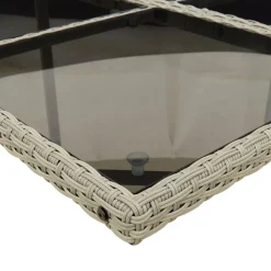 vidaXL Muebles De Jardín-Set comedor de jardín 5 pzas cojines ratán sintético