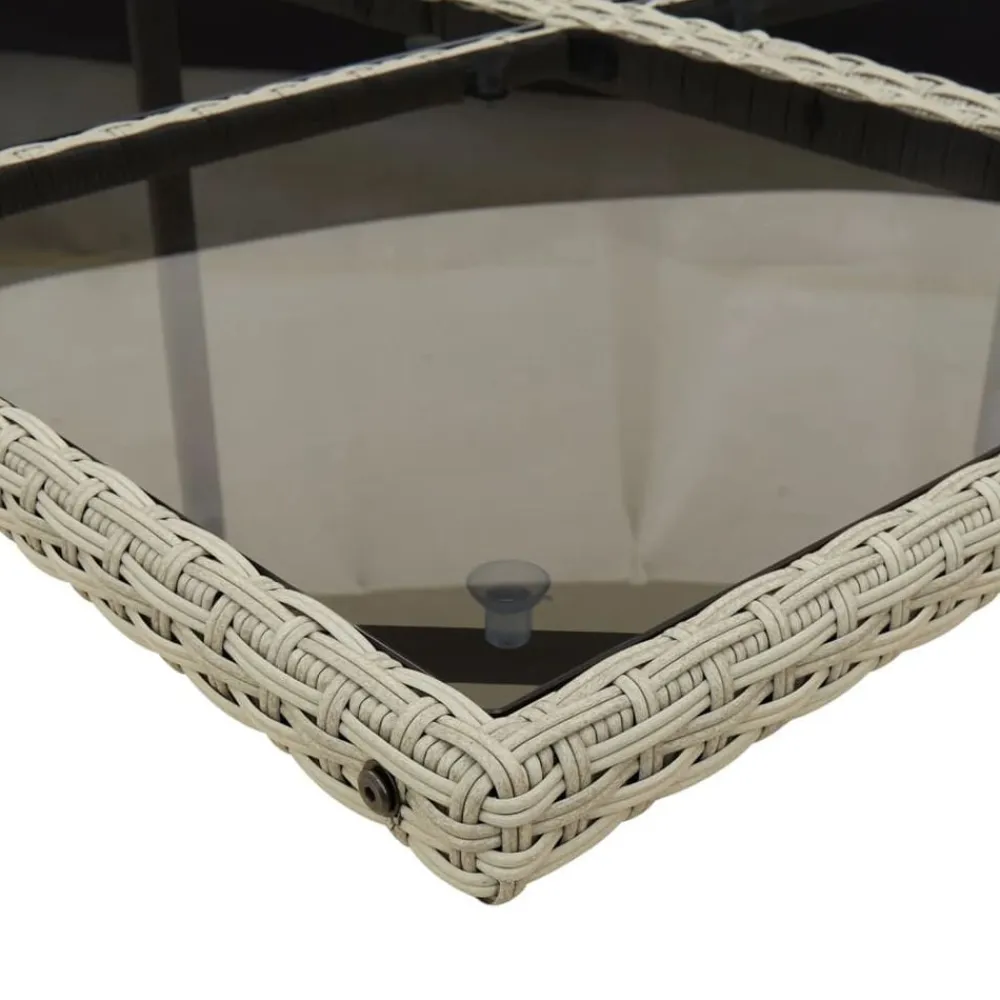 vidaXL Muebles De Jardín-Set comedor de jardín 5 pzas cojines ratán sintético